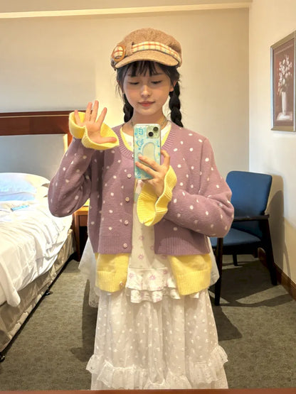 Fake Two-Piece Cardigan Sweater【s0000014169】