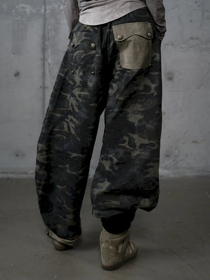 Embroidered Camo Pants【s0000014116】