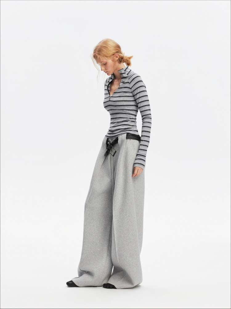 Vintage Striped Slim Knit Top【s0000015059】