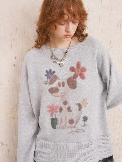 Openwork Oversized Pullover Knit Sweater【s0000014086】