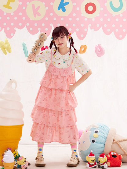 Animal Angel Pink Cake Halter Dress【s0000013192】