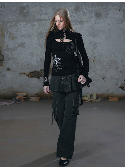 Napoleon Pleated Patchwork Pants【s0000018105】