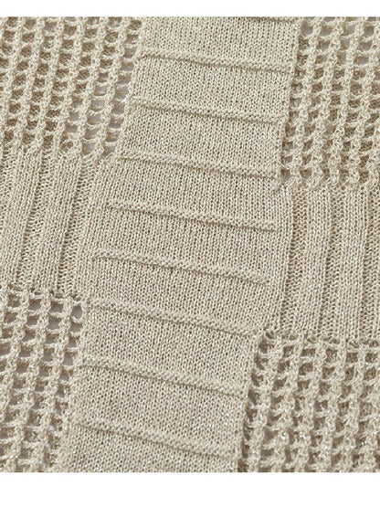 Hollow Star Mid Sleeve Knit Sweater【s0000016994】