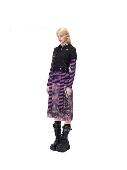 Studded Striped Sun Protection Top【s0000017720】