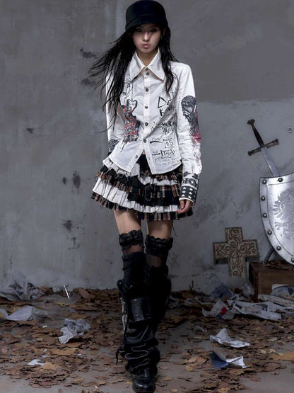 Slim-Fit Long-Sleeve Shirt Top【s0000014471】