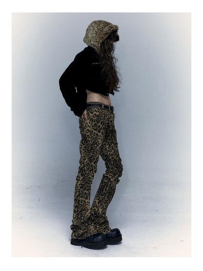 Leopard Print Skinny Micro Trousers【s0000004683】