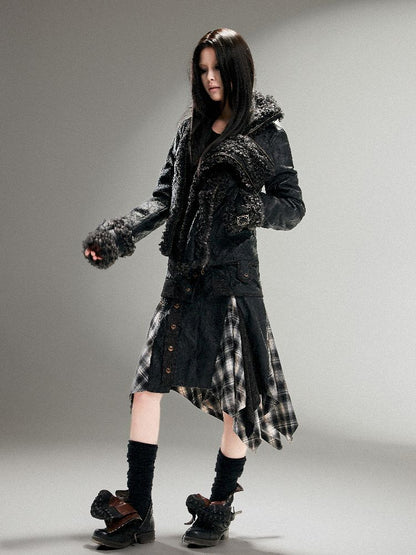 Leather Halter Long Skirt【s0000011253】