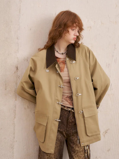 Cotton-lined trench coat【s0000014076】