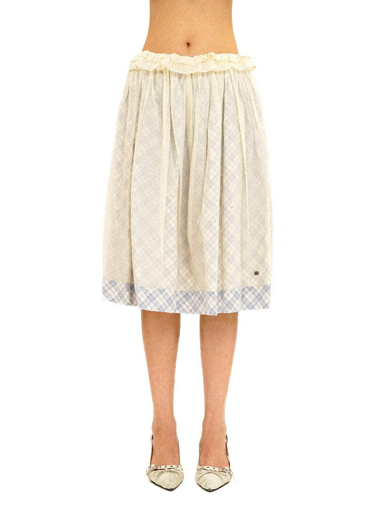 Thin Plaid Bow Spliced Skirt【s0000016087】