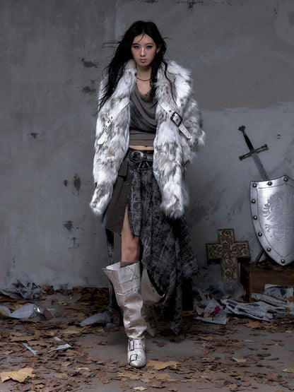 Eco-Friendly Faux Fur Coat【s0000014479】