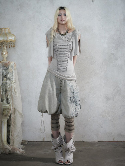 Vintage Court Knightly T-Shirt Dress【s0000017863】