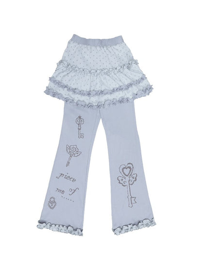 Quirky Girl Fake Two Pieces Cake Skirt Pants【s0000017472】