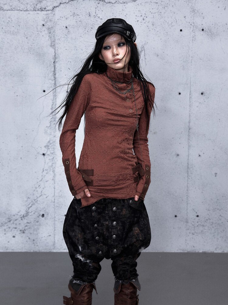 High Neck Jacquard Knit Base Top【s0000015550】