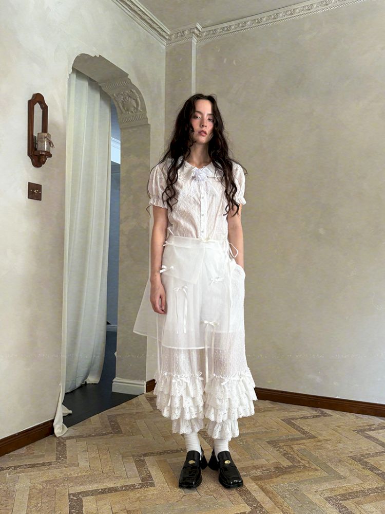 Doll Print Apron Diaper Cover【s0000012759】