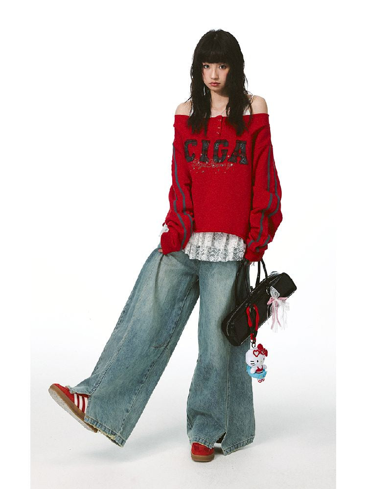 Light Color Long Low Rise Jeans【s0000011423】