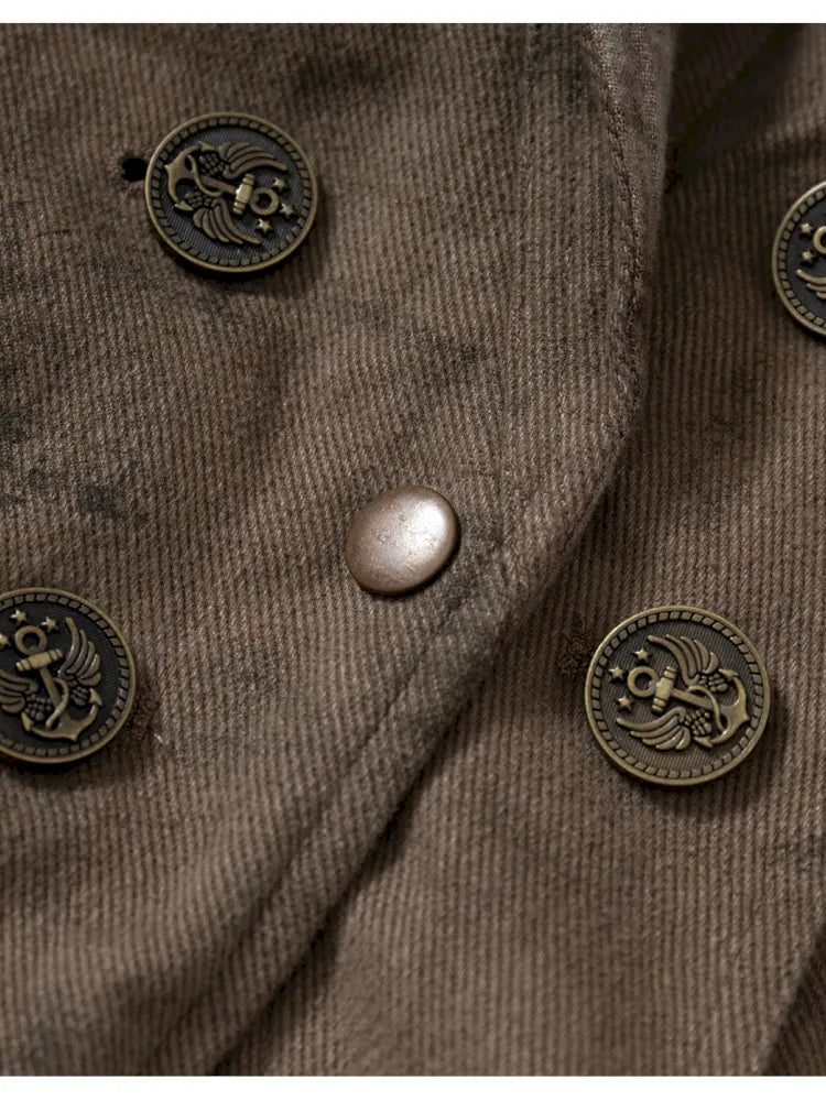 Plaid functional distressed dirty jacket【s0000014114】