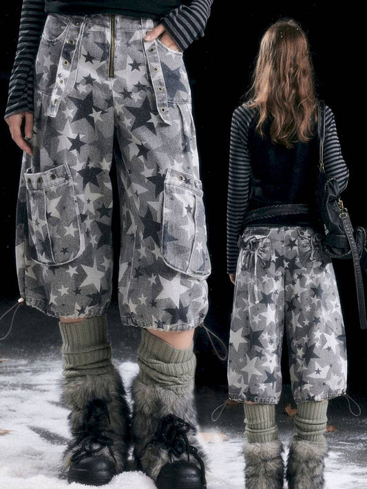 Distressed Pocket Cropped Pants【s0000014428】