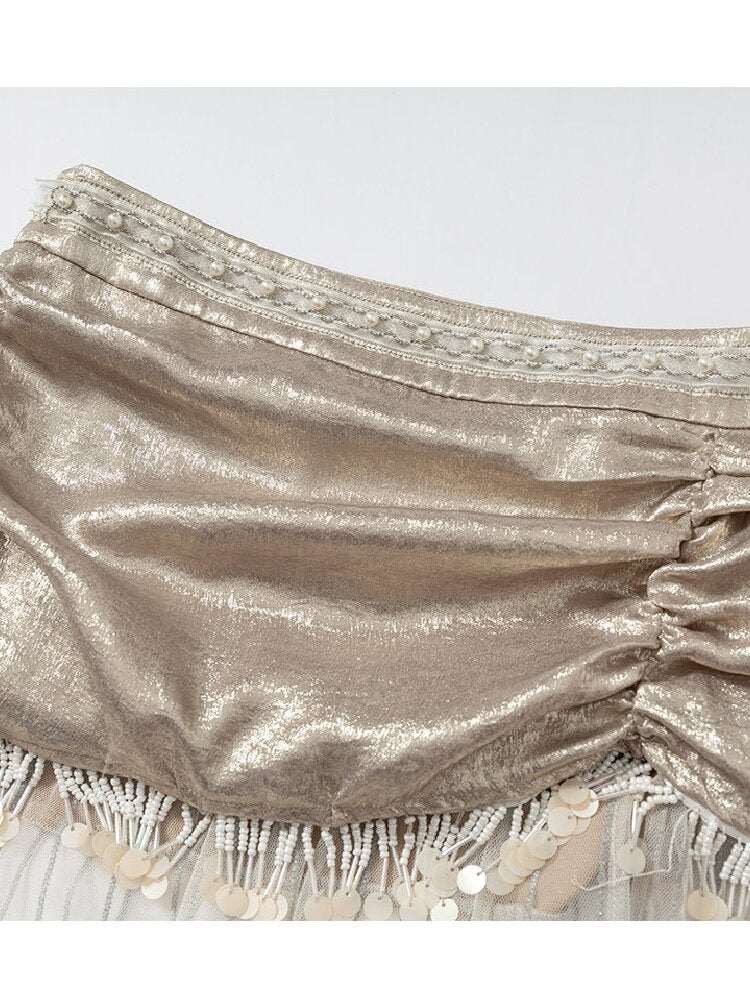 French Palace Satin Mermaid Skirt【s0000017238】