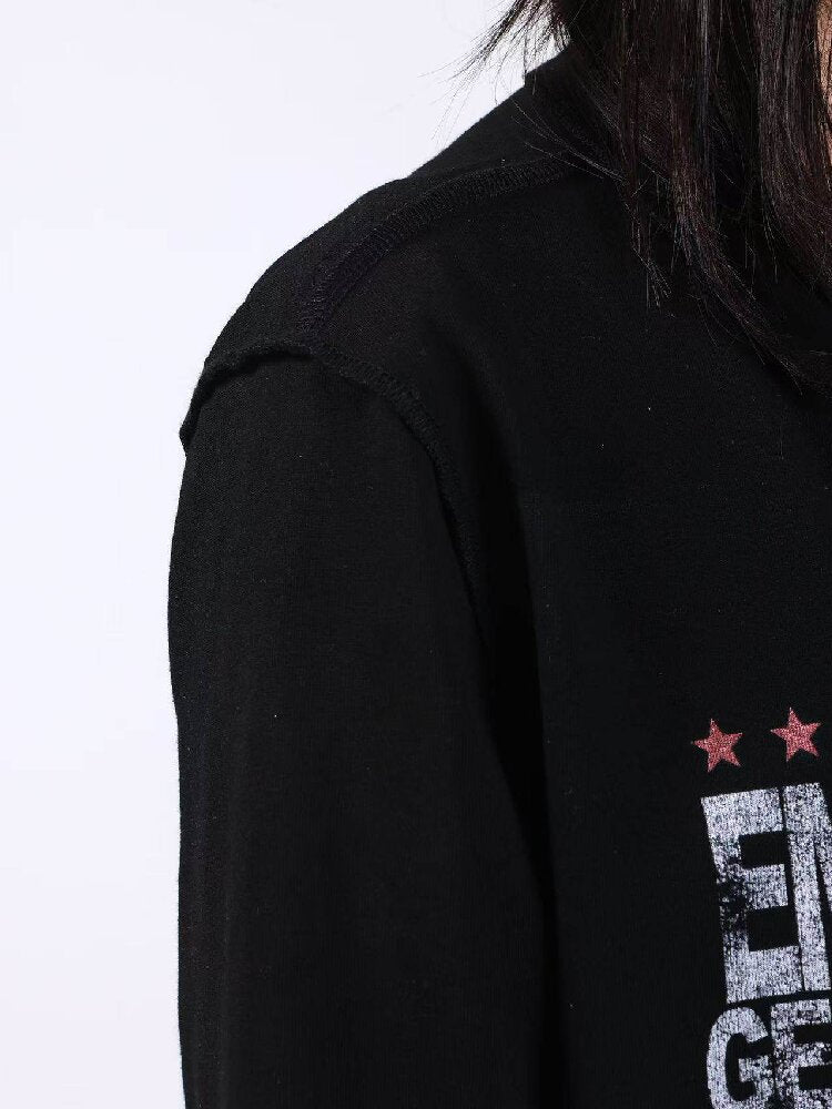 Slogan Cotton Linen Long Sleeves【s0000018193】