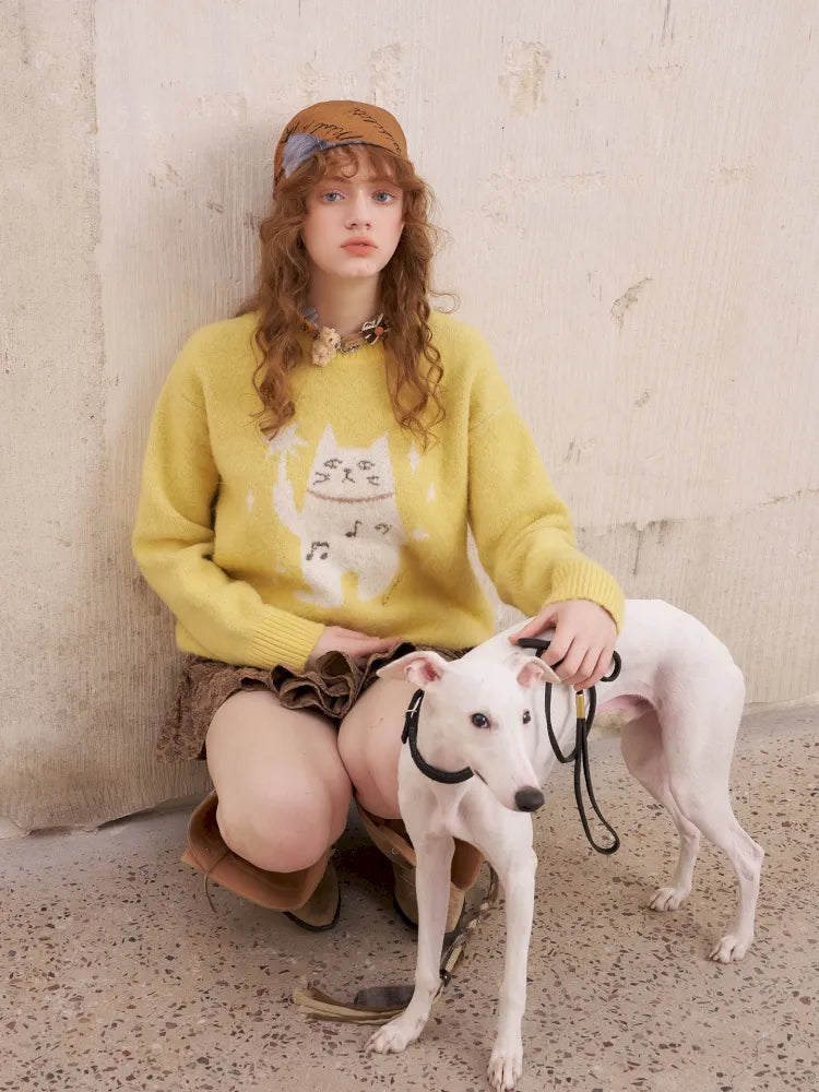 Relaxed-Fit Soft Pullover Knit Sweater【s0000014054】