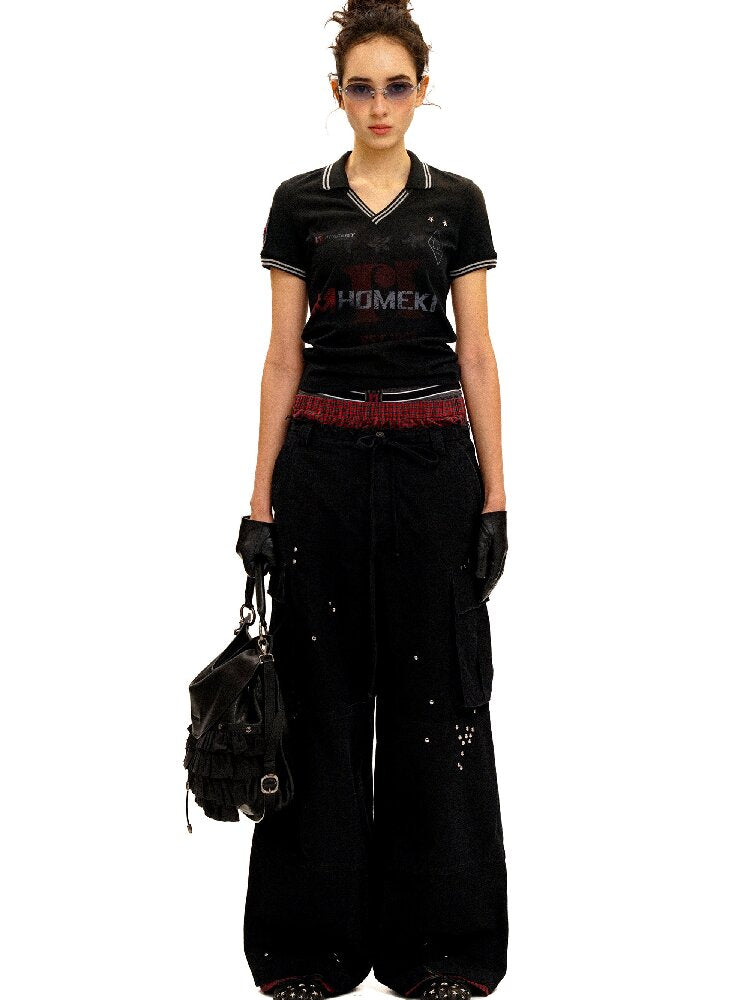 College Bandeau Suspender Pants【s0000016438】