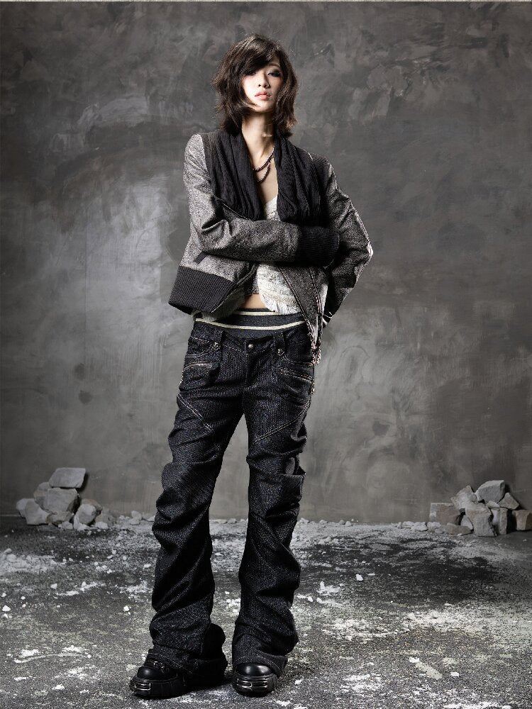 Pile Collar Leather Jacket【s0000015957】