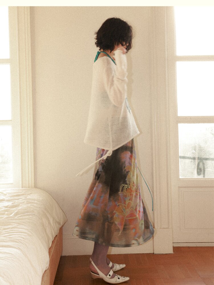 Dance Of Dawn Lily Orchid Skirt【s0000015454】