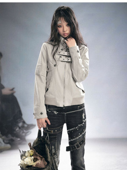 Washed Reconstructed Short Jacket【s0000015452】