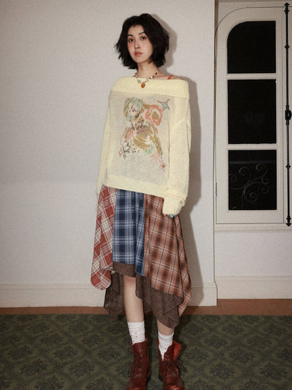 Gummy Bear Graffiti Pullover Sweater【s0000015459】