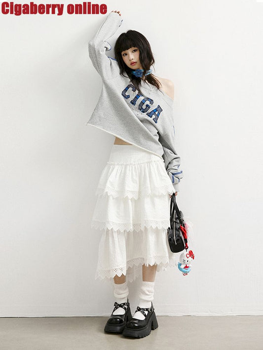 Heavy Lace Cake Skirt【s0000011421】