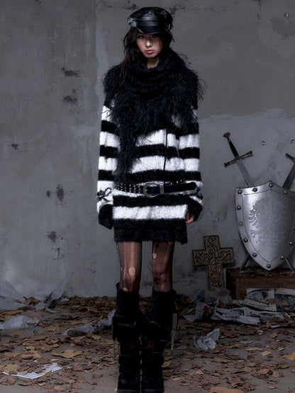 Long-Sleeve Striped Sweater【s0000014474】