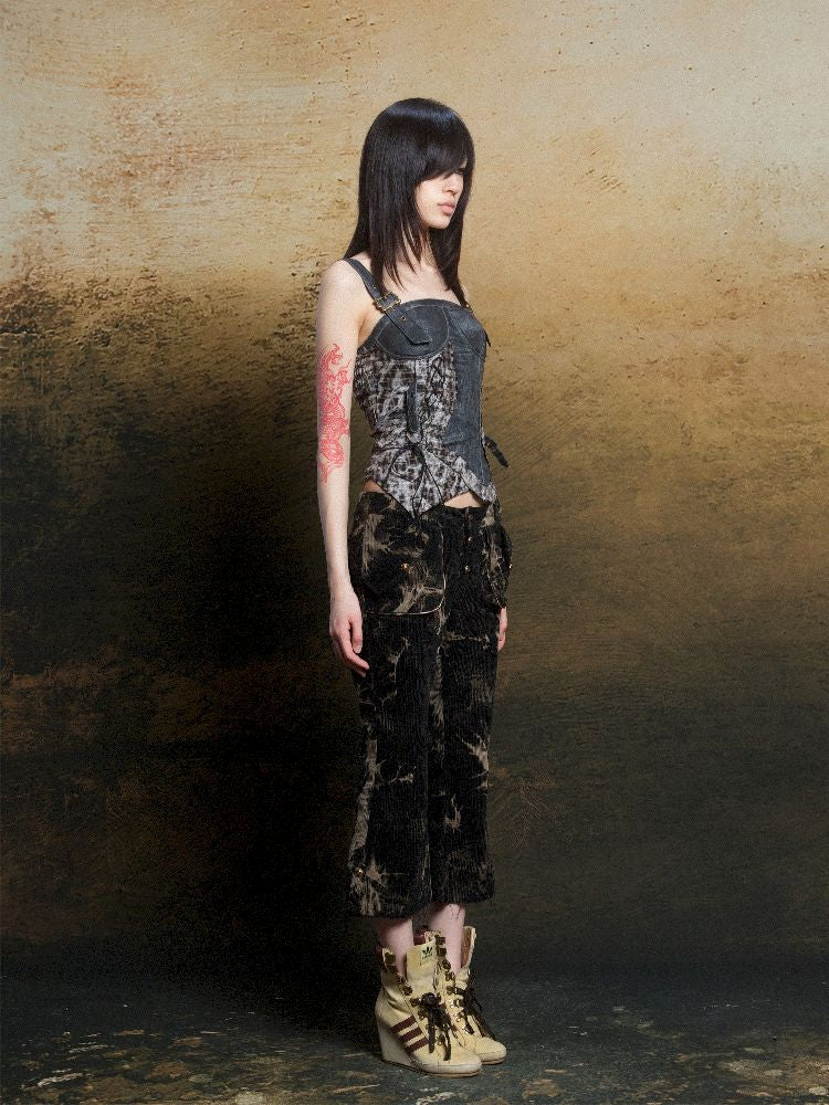 Patchwork Corset Camisole Top【s0000011812】