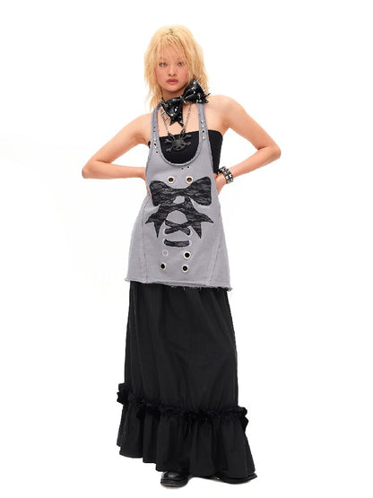 Rivet Metal Decoration Bow Collar【s0000016497】
