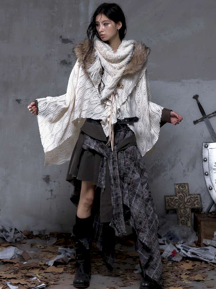 Patchwork Plaid Shirt Dress Skirt【s0000014473】