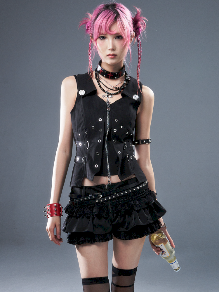 Punk light A-line puffed skirt pants【s0000012940】
