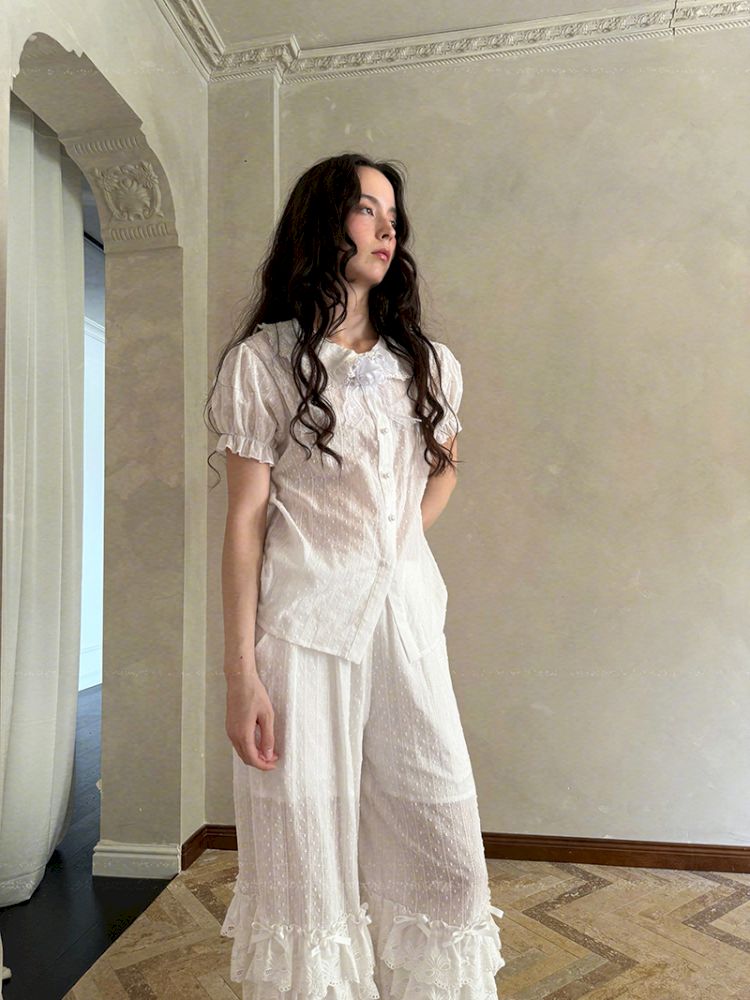 Short-sleeved cotton shirt【s0000012762】