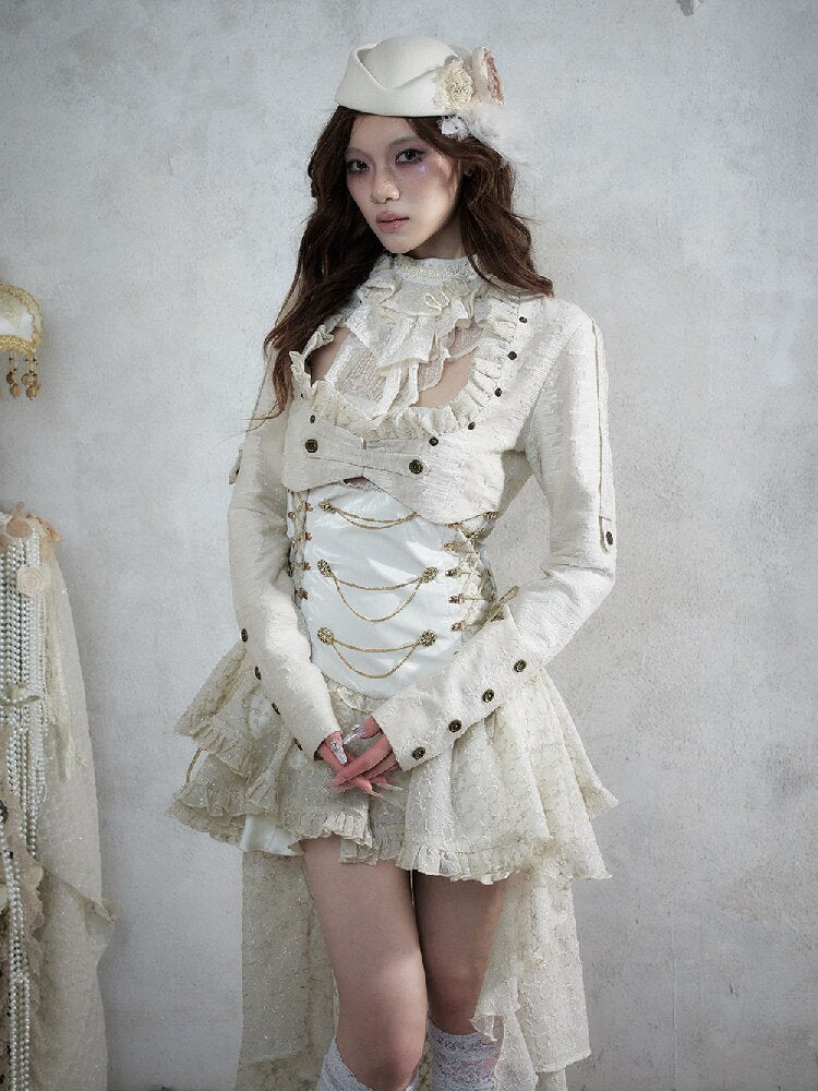 Baroque Napoleon Leather Jacket【s0000017992】