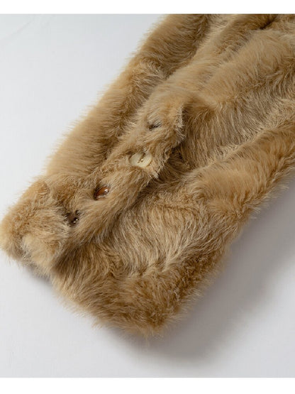 Plush Eco-Friendly Fur Coat【s0000019161】