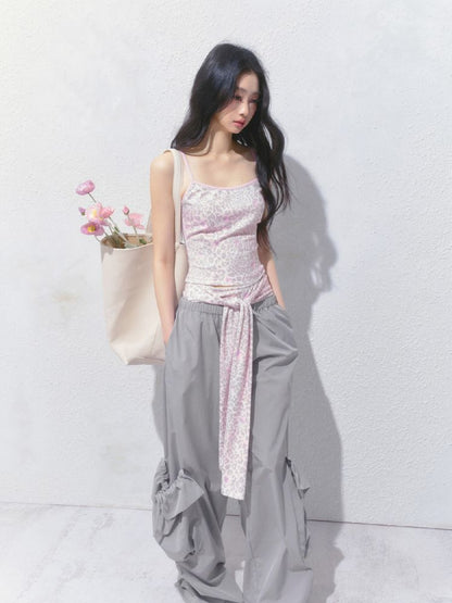 Sporty Loose Pockets Wide Leg Pants【s0000012157】