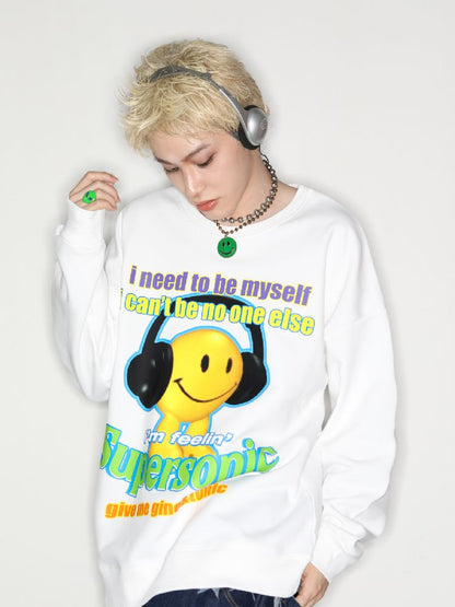 American Casual Street Smiley Loose Pullover [S0000010265]