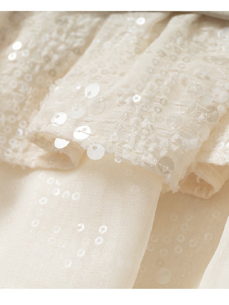 Brushed Sequin Leopard Cake Skirt【s0000017981】