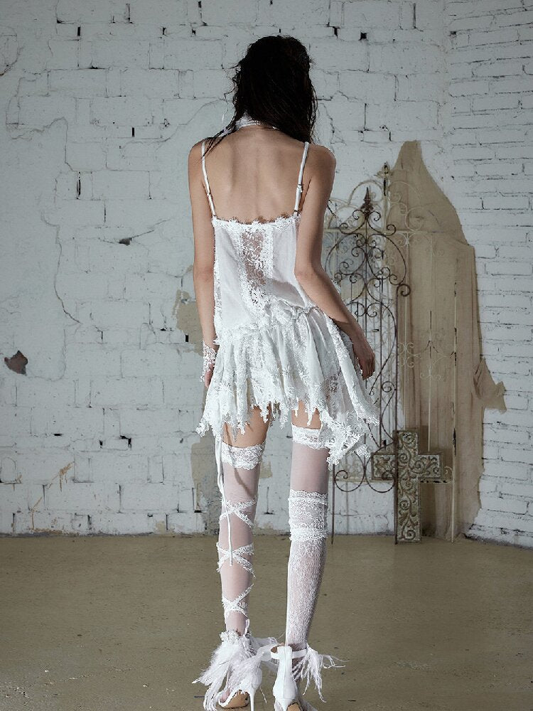 Romantic Velvet Drawstring Slip Dress【s0000016982】