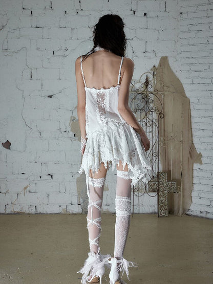 Romantic Velvet Drawstring Slip Dress【s0000016982】