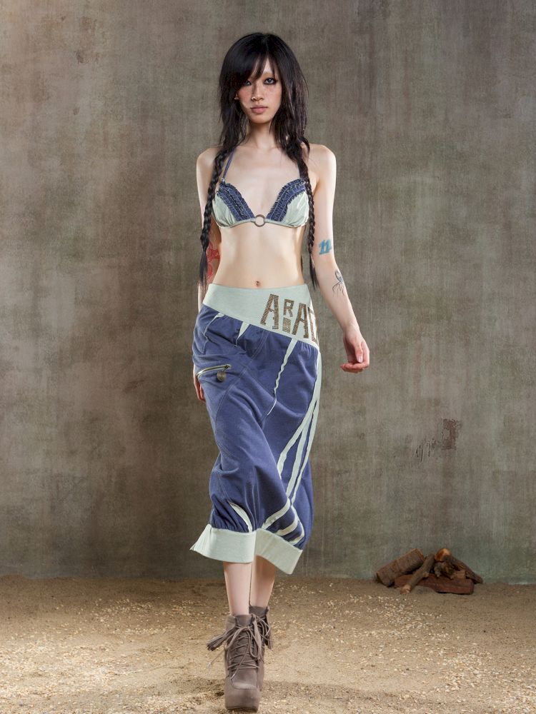 Drawstring Crash Ruffle Bikini【s0000012659】