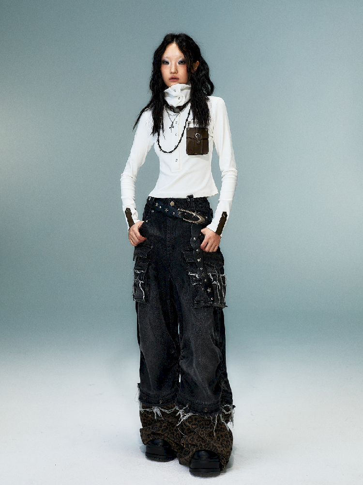 슬림 니트 긴 소매 바닥 셔츠 [S0000011480]