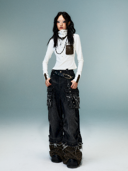 슬림 니트 긴 소매 바닥 셔츠 [S0000011480]