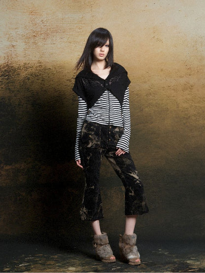 Wings Hot Rhinestone Hooded Short Tunic【s0000011818】