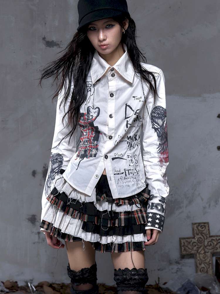 Slim-Fit Long-Sleeve Shirt Top【s0000014471】