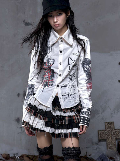 Slim-Fit Long-Sleeve Shirt Top【s0000014471】