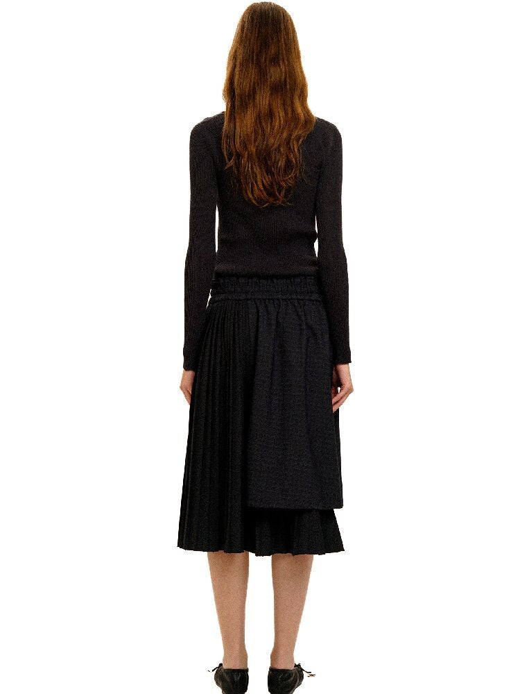 Plaid Puff Sleeve Skirt Set【s0000017925】